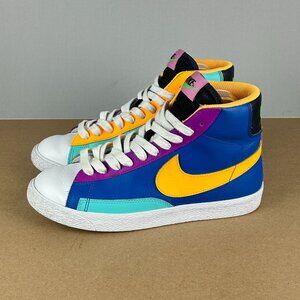 Nike Blazer Mid 77 Multicolor Leather Athletic Sneakers Youth 6Y Womens 7.5